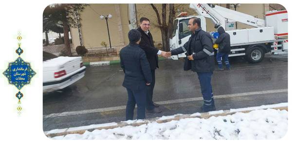 بررسی میدانی سطح شهر محلات و نحوه ترمیم خطوط برق