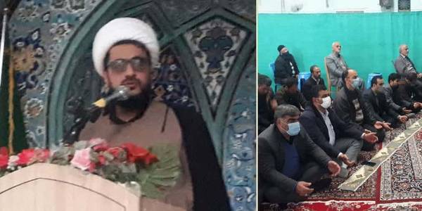 "حضور فرماندار در نماز جمعه شهر جاورسیان"