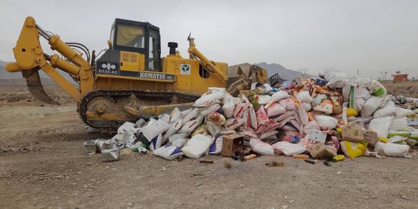 رشد 100درصدی امحای کالای قاچاق غیر قابل مصرف در استان مرکزی