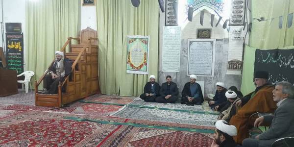 حضور محمدرضا رضایی فرماندار تفرش در مراسم معنوی روضه عزاداری در مسجد حسین خانی به مناسبت شهادت فاطمه زهرا سلام اللَّه علیها