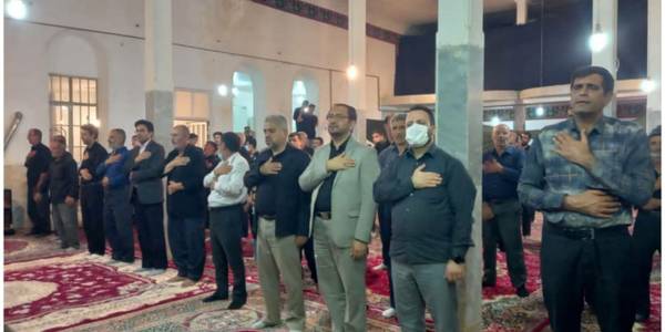 حضور مسئولین ارشد شهرستان در مراسم عزاداری سیدالشهداء حضرت ابا عبدالله الحسین علیه السلام و یاران با وفای آن حضرت در روستای خمارباغی