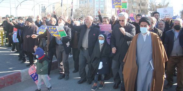 راهپيمايي يوم الله 9 دی در شهرستان خمين برگزار شد