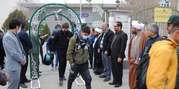 مراسم بدرقه کاروان دانش آموزی راهيان نور شهرستان برگزار گرديد