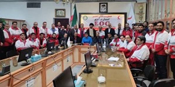 حضور مبین معاون سیاسی امنیتی، اجتماعی فرمانداری شهرستان شازند درجمع امدادگران هلال احمر