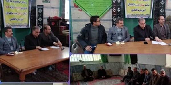 دیدار فرماندار شهرستان شازند و نماینده مردم در مجلس شورای اسلامی با اهالی روستای لنجرود