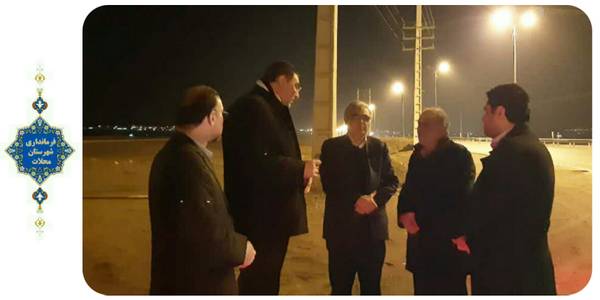 بررسی میدانی سرپرست معاونت هماهنگی امور استانداری مرکزی به اتفاق مهندس ساعدی از پروژه های عمرانی شهرهای محلات و نیم ور