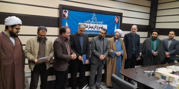 معارفه بخشداران مرکزی و قره چای شهرستان خنداب