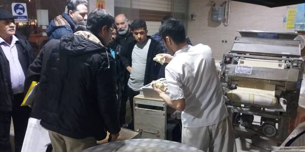 گشت  مشترک اعضای کارگروه آردو نان شهرستان ساوه