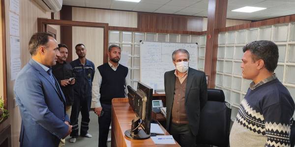 حضور سرزده مهدی الیاسی  معاون استاندار و فرماندار ویژه شهرستان ساوه در اداره برق ساوه