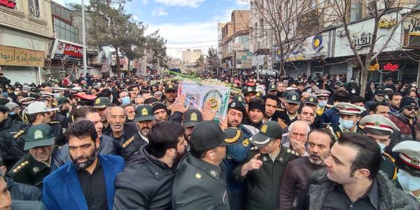 پیکر مطهر شهید کشوری‌نیا در ساوه تشییع شد