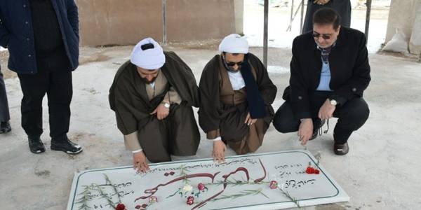 بررسی میدانی روند تکمیل بنای یادمان شهید گمنام در نیم ور