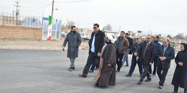 آیین افتتاح پروژه آسفالت روستای لریجان