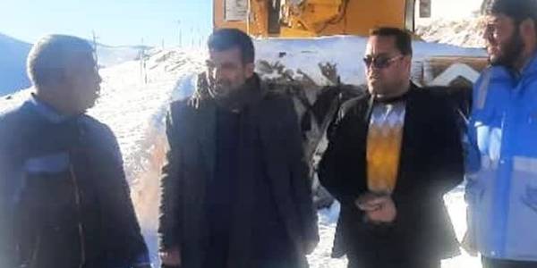 بازدید فرماندار از روند بازگشایی محور های روستایی بخش خرقان