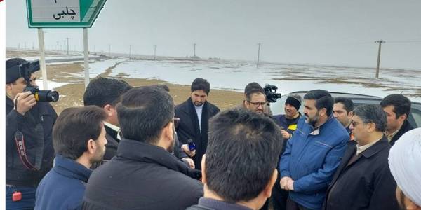 بازدید میدانی معاون سازمان راهداری و حمل و نقل جاده ای کشور از محور ارتباطی سه راهی خاتم آباد میلاجرد