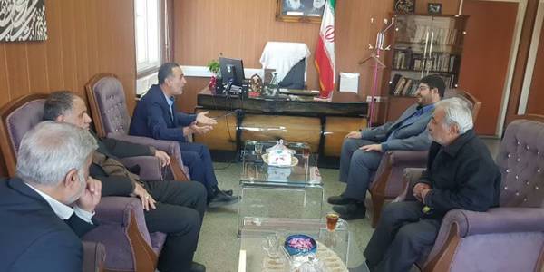 دیدار و گفتگوی عباسی مدیر کل آب و فاضلاب استان با محمد رضا رضایی فرماندار تفرش