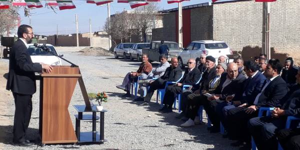 آئین کلنگ زنی هنرستان خیر ساز