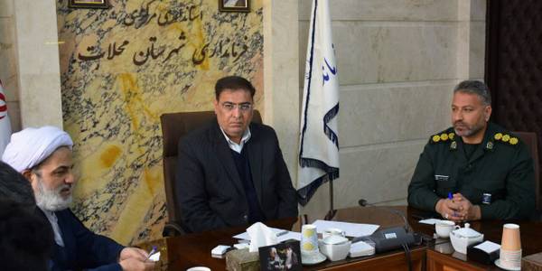 جلسه پیگیری مشکلات طرح توسعه یادمان شهدای گمنام شهر محلات