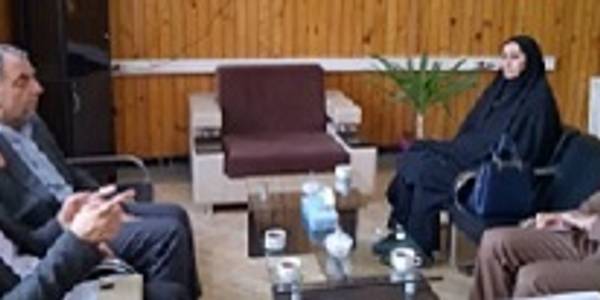 دیدار و نشست معاون سیاسی، امنیتی و اجتماعی فرماندار با سرپرست اداره کل بهزیستی استان مرکزی