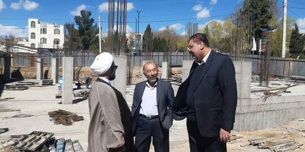 بررسی میدانی ساختمان درحال احداث دارالایتام