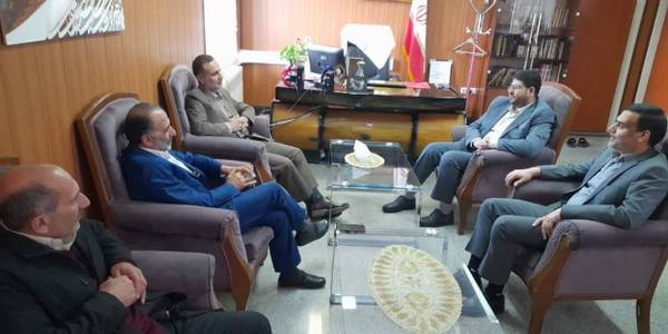 دیدار مهندس داود آبادی مدیر عامل برق باختر، حشمت الله عباسی مدیر عامل آب و فاضلاب استان مرکزی با محمد رضا رضایی فرماندار شهرستان تفرش