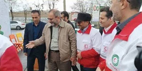 بازدید میدانی دکتر مخلص الائمه استاندار مرکزی از پلیس راه توره و پایگاه امداد و نجات هلال احمر شهر شازند