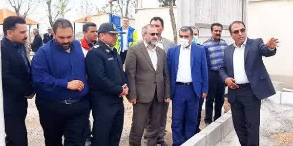 بازدید مسئولین مربوطه از بوستان ترافیک شهر مامونیه .