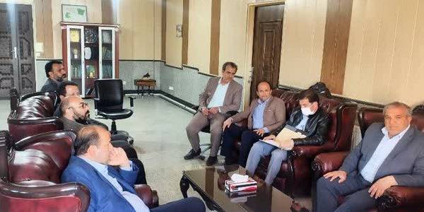 دیدار فرماندار با  مدیرکل بنیاد مسکن انقلاب اسلامی و مدیرعامل شرکت گاز استان