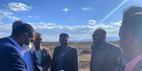 بازدید فرماندار از روستای حسین آباد بخش مرکزی