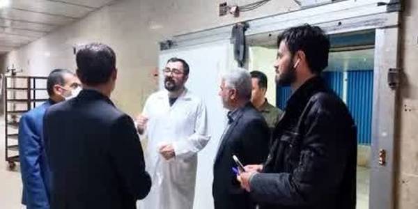 بازدید و بررسی مشکلات  از کشتارگاه طیور سپید بال