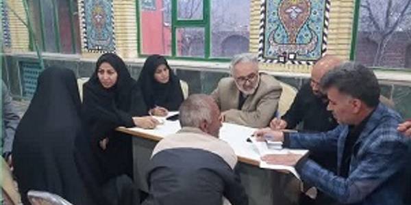 برگزاری میز خدمت برای توانخواهان بهزیستی در روستای حصار محمدیه