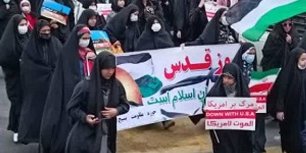 راهپیمایی مردم نجیب و انقلابی شهرستان شازند درروز جهانی قدس