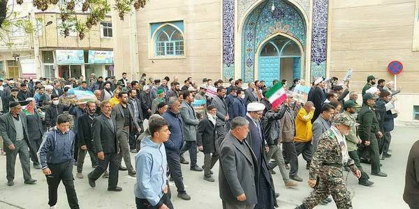 مراسم راهپیمایی "روز قدس "در شهرستان خنداب