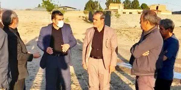 بازدید فرماندار و مدیر مدیر آب و فاضلاب شهرستان از روستای قاسم آباد سفلی
