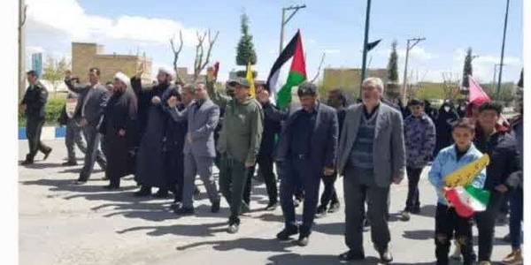 برگزاری مراسم باشکوه راهپیمایی روز قدس1402 در سراسر بخش کمره