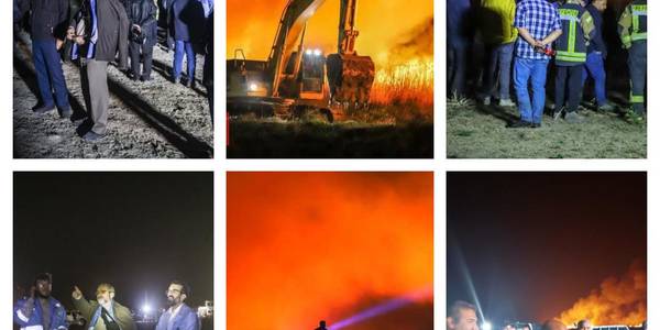 💠  آتش مهار شد. 

🔸پایان عملیات اطفای حریق در تالاب میقان با تلاش ۸ ساعته آتش‌نشانان و تیم مهندسی و گروه‌های امدادی

⚡️منشاء آتش‌سوزی تالاب میقان به علت  صاعقه در ۲ نقطه از تالاب بود.

🔸 بلافاصله با حضور مسئولین ارشد استان و شهرستان از جمله استاندار، معاونین سیاسی امنیتی و عمرانی استاندار، هادی فرماندار اراک، مدیرکل مدیریت بحران استان، فرمانده گروه مهندسی ۴۲ قدر، مدیرکل هلال احمر، معاونین شهردار، رئیس آتش‌‌نشانی، رییس پلیس شهرستان، مدیرکل منابع طبیعی و سایر اعضای مدیریت بحران و تشکیل جلسه اضطراری در محل، با اعزام ۲۵ تیم آتش نشانی، ۴ دستگاه بیل مکانیکی سنگین زنجیردار از ظرفیت صنایع شهرستان و همچنین تیپ مهندسی ۴۲ قدر عملیات مقابله با آتش آغاز و النهایه پس از تلاش چند ساعته آتش تالاب مهار شد.

🔸تمام عوامل امدادی و خدماتی در چند جبهه از جمله در محدوده فرودگاه و محل برج دیده‌بانی پرندگان حضور پیدا کردند و با تلاش عوامل عملیاتی و به فضل الهی با محاصره آتش و ممانعت از گسترش آن موفق شدند حدود ساعت دو بامداد آتش را مهار کنند.