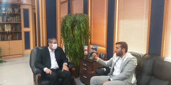 دیدار و گفتگوی عزیزی مسئول بنیاد علوی در استان مرکزی با مهدی الیاسی معاون استاندار و فرماندار ویژه شهرستان ساوه