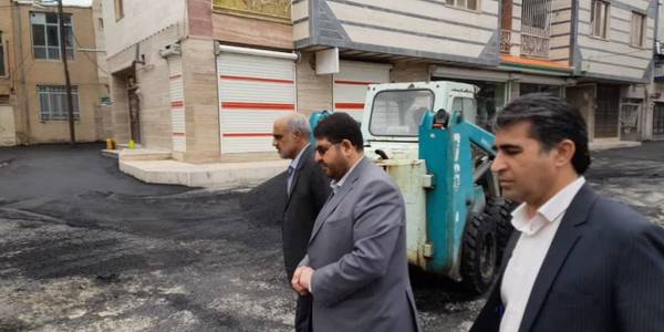 بهسازی روکش های آسفالت در سطح شهر تفرش