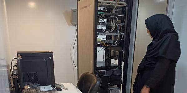 بازدید از اتاق سرور اداره کل غله و خدمات بازرگانی استان