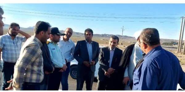 بازدید فرماندار از روند اجرای پروژه ی ورودی شهر پرندک
