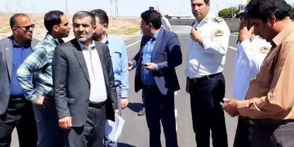 بازدید از روند اجرای پروژه ورودی (بلوار شهداي  هسته ای ) شهر پرندک