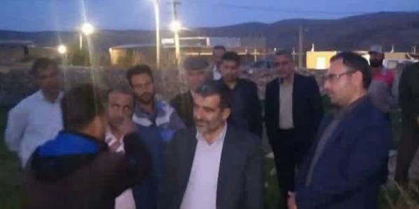 حضور رو بازدید فرماندار از روستای چناقچی سفلی.