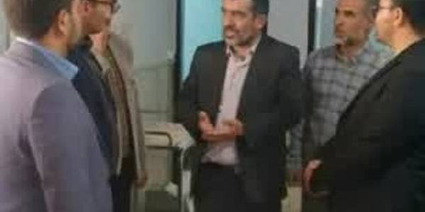 بازدید  از نحوه خدمت رسانی به اهالی محترم بخش خرقان در محل موقت درمانگاه دوزج
