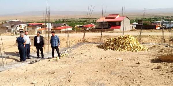 بازدید از روند اجرای پروژه احداث استخر سرپوشیده خیرساز روستای الویر