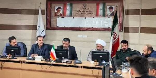 جلسه پیگیری تجهیز و ساخت مجتمع فرهنگی شهدای گمنام شهر زاویه