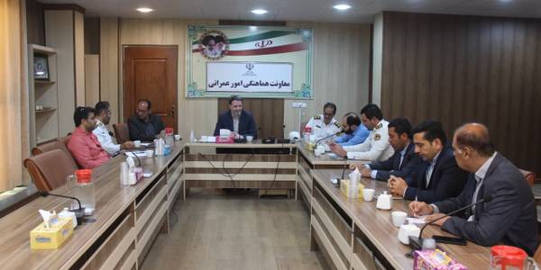 جلسه شورای هماهنگی آمد و شد (ترافیک) با حضور حسنی معاون هماهنگی امور عمرانی فرماندار ساوه و اعضای مربوطه برگزار شد
