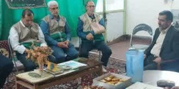 نشست در دفتر کانون مرکزی خدمت رضوی شهرستان زرندیه