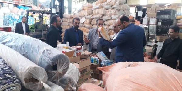 بازدید از انبار های سازمان جمع آوری اموال تملیکی استان
