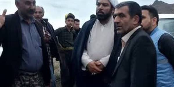بازدید از روستاهای راحتلو و نظرلو و آغذی گنگ در آب گرفتگی و باران شدید