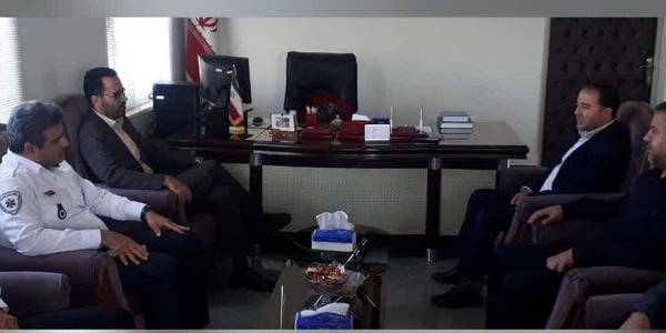 دیدار مدیرکل پدافند غیر عامل استان با فرماندار