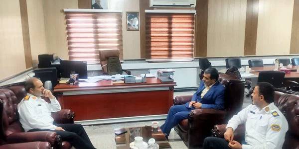 دیدار رئیس راهنمایی و رانندگی استان مرکزی با فرماندار